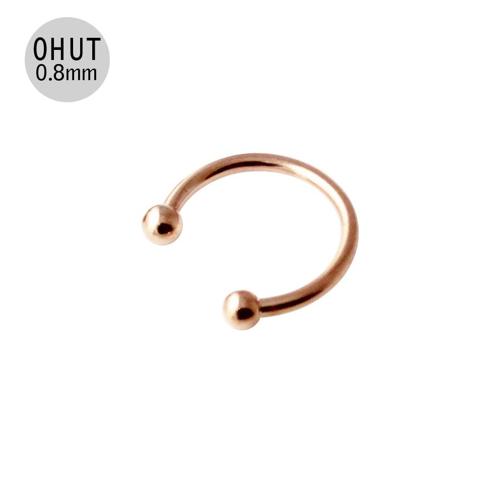 ohut hevosenkenkä lävistys rosegold