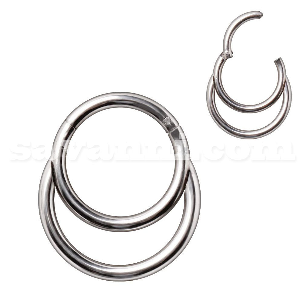 1.2mm Clicker Rengas Double Hoop