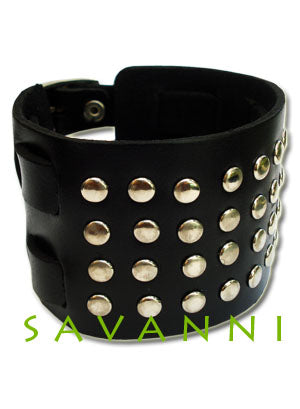 Leather Bracelet Rivet & Buckles